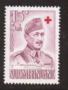 Finland    #B115    MH 1952  Marshal Mannerheim  15m  red cross