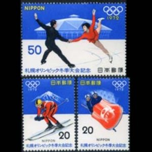 JAPAN 1972 - Scott# 1103-5 W.Olympics Set of 3 NH