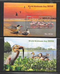 BIRDS - SRI LANKA #2005a-6a S/S MNH