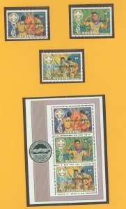 Aitutaki #284-287 Mint (NH) Souvenir Sheet (Jamboree)
