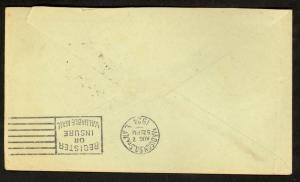 LEBANON 1924 MISSIONARY STUDY CENTER Headed Cover to USA w Sc 3 and 10