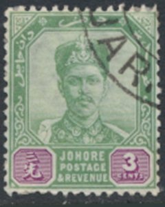 Johore  Malaya  SC#  39  Used deep shade  see details & scans