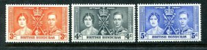 British Honduras SC#112-114 Coronation of King George VI (1937) MH