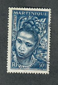 Martinique #218 used single