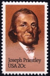 SC#2038 20¢ Joseph Priestley Single (1983) MNH*