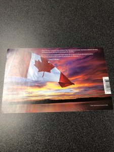 2015 Canada $5 Souvenir Sheet Commemorative 50th Anniversary Of Canadian Flag