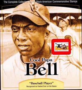 4465 Cool Papa Bell Folio Negro Leagues Baseball Stamp In Mount Black Americans