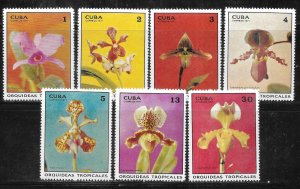 Cuba 1620-1626 Orchids set MNH