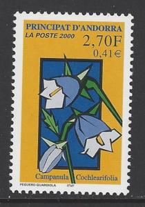 Andorra French 2000 Flower VF MNH (521)