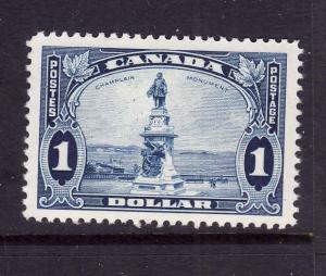 Canada-Sc#227-Unused $1 blue KGV Champlain-OG NH-1935-