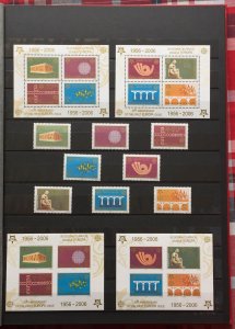 COLLECTION OF EUROPA STAMPS FR DIFFERENT COUNTRIES IN AN ALBUM PLUS ELVIS SHEET