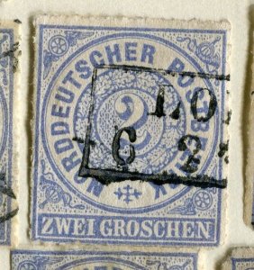 GERMANY; NORTHERN STATES 1860s early classic issue fine used 2gr. value