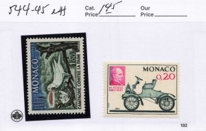 MONACO  544-545   MNH
