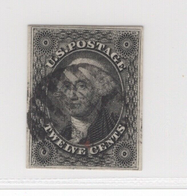 #17 VF Used Neat Black Grid Cancel Small Tear at Top Left CV. $250 (JH 6/5/21)GP