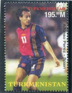 Turkmenistan 1998 FIFA FOOTBALL WORLD CUP Alfonso Perez set Perforated Mint (NH)