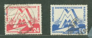 German Democratic Republic (DDR) #78-9 Used Single (Complete Set)