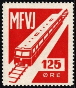 Vintage Denmark Private Railway Local Stamp MFVJ Railway Set/7 (Complete?) MNH