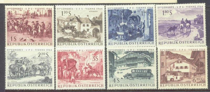 AUSTRIA  729-36 MNH 1964 PAINTINGS