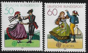 Germany #1349-50 MNH Set - Europa