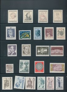 Austria 1967/73 Mostly MNH Art Aviation Theatre (Apx 200) ZK1684