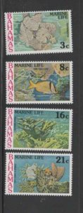 BAHAMAS #406-409 1977 MARINE LIFE MINT VF NH O.G