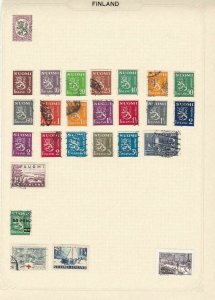 finland  stamps on 4 pages ref r8368