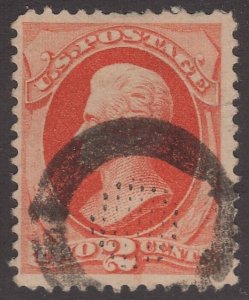 US Scott # 183 2c Jackson Fancy Cancel Patent