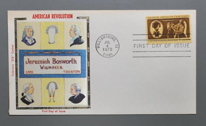 1456-59 FDC set/4 American Craftsman Colorano Silk (Bicentennial)