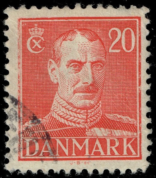 Denmark #282 King Christian X; Used (3Stars)
