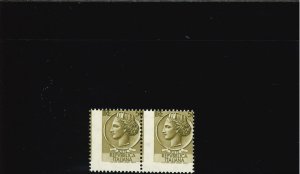 SYRACUSAN 50 L. STRONGLY SHIFTED ARABIC NOTCHING HORIZONTAL PAIR