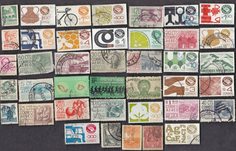 100 All Different MEXICO Stamps