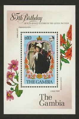 Gambia 559 MNH Queen Mother, 85th Birthday, Flowers