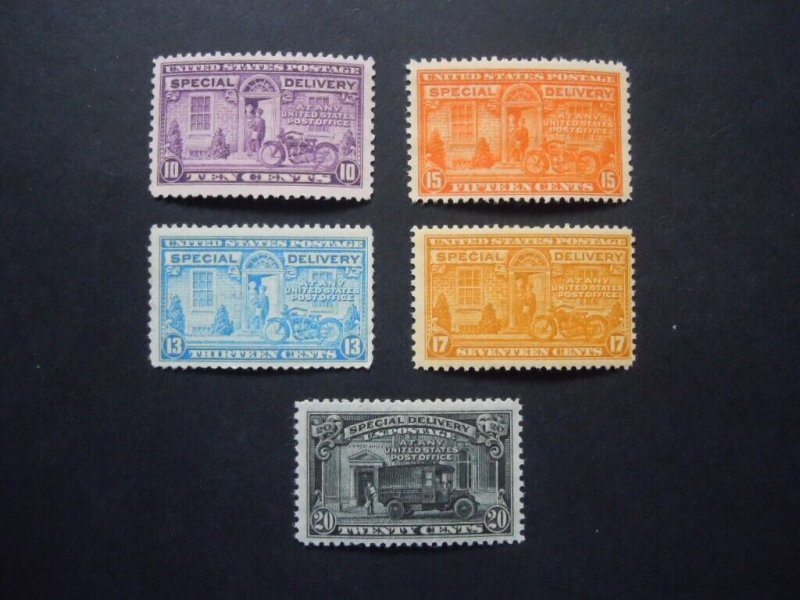 E15, E16, E17, E18, E19,  Post Office Special Delivery Issues MNH OG F/VF #E1