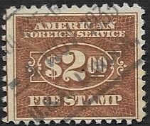 US #RK28 $2 Foreign Service Fee