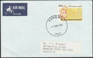 PAPUA NEW GUINEA 1990 cover - KAVIENG rubber cds............................G901