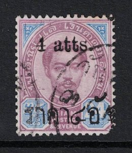 Thailand 1899 4a on 24a Used / Roman Letters - S21659