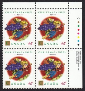 Christmas Santa LA BEFANA * Canada 1992 #1453 MNH UR Block of 4 CV$7.50