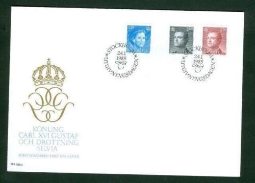 Sweden. FDC Cachet 1985. Queen Silvia, King Gustaf. Engraver  Cz Slania 