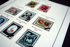 COLOR PRINTED AUSTRIA 1850-2010 STAMP ALBUM PAGES (317 illustrated pages)