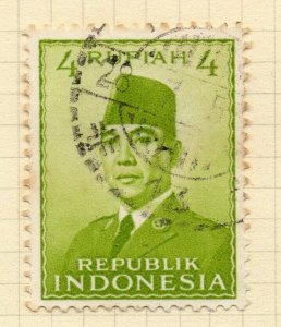 Indonesia 1951-55 Early Issue Fine Used 4r. NW-14726