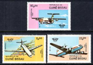 Guinea Bissau 568-570 Airplanes MNH VF