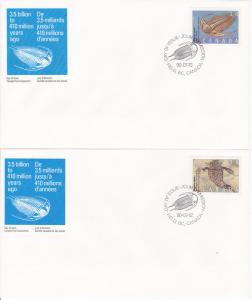 Canada # 1279-1282, Cacheted First Day Covers, Fossils
