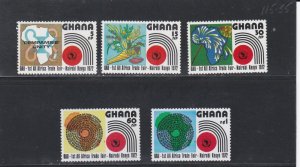Ghana # 440-444, All Africa Trade Fair, Mint,Hinged