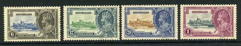 Seychelles SG128/31 1935 Silver Jubilee Set Used