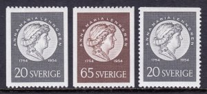 Sweden - Scott #465-467 - MH - Thin #466 - SCV $7.05