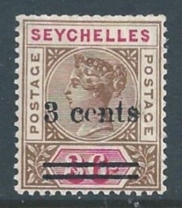 Seychelles #31 MH 36c Queen Victoria Surcharged