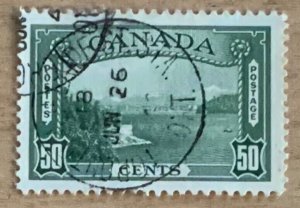 CANADA 1938 50 CENTS. VANCOUVER HARBOUR  SG366  CDS USED .CAT £16