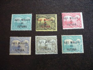 Stamps - Wallis et Futuna - Scott# J3-J8 - Mint Hinged Part Set of 6 Stamps