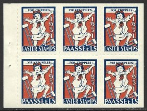 South Africa 1951 Easter Seals Crippled Children Cinderella Booklet Bread VF-NH-