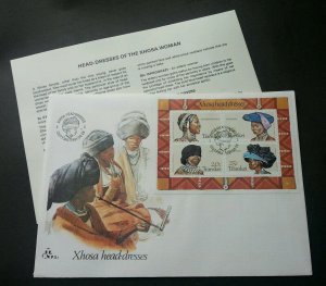 *FREE SHIP Transkei Head Dressed 1981 Smoking Costumes Attire Culture (FDC)